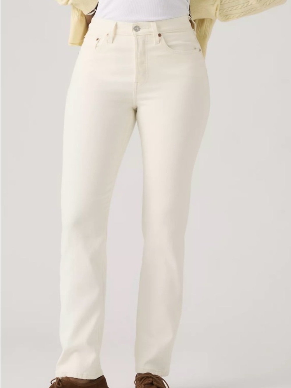 Levi’s 501 ORIGINAL FIT WOMEN'S JEANS Surprise Guest - White 25x30